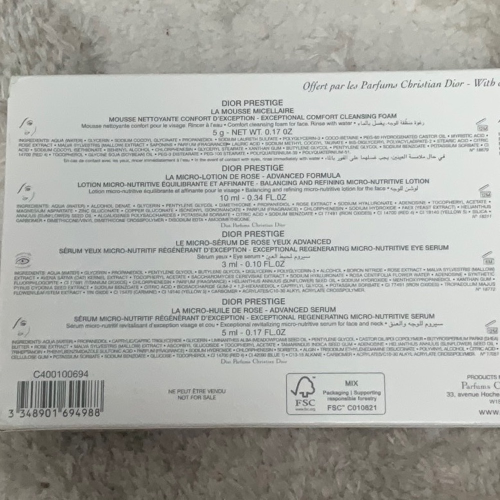NIB Dior Skincare Set - Picture 7 of 8